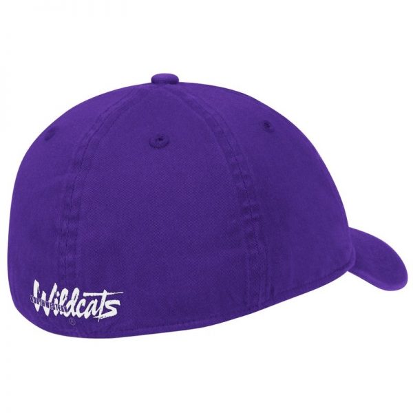 Northwestern University Wildcats Purple Unconstructed Flexfit Adidas Hat With Stylized N Design - Image 2