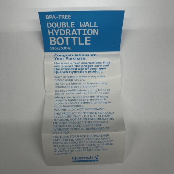 Northwestern University Wildcats 18oz Clear & Purple Insulated Hydration Bottle-3