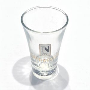 Northwestern Wildcats 2 oz. Flared Shot Glass with "Gold Northwestern" Design