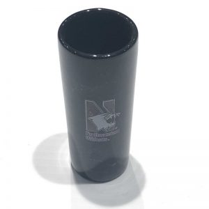 Northwestern Wildcats 2.5 oz. Black Marble Ceramic Shooter Shot Glass with N-Cat Design