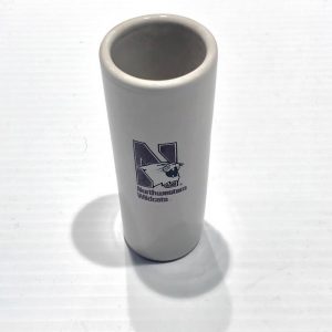 Northwestern Wildcats 2.5 oz. White Ceramic Shooter Shot Glass with N-Cat Design