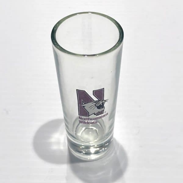 Northwestern Wildcats 7.5 oz. Cylinder Bud Vase with N-Cat Design
