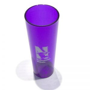 Northwestern University Wildcats 2.5 oz. Purple Acrylic Shooter Shot Glass with N-Cat Design