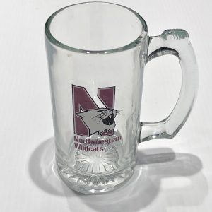 Northwestern University Wildcats 12 oz. Beer Mug with Multi Color N-Cat Design