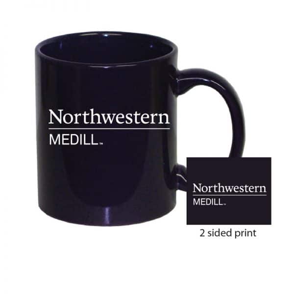 Northwestern University Wildcats 11 oz. Purple Ceramic Coffee Mug with Medill Design