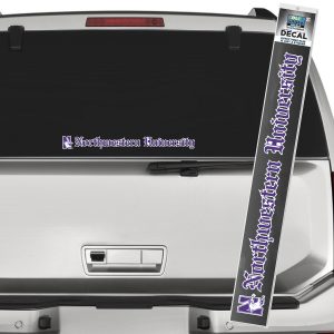 Northwestern University Wildcats N-cat Northwestern University Old English Letters Long Outside Application Decal