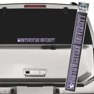 Northwestern University Wildcats N-cat Northwestern University Block Letters Long Outside Application Decal