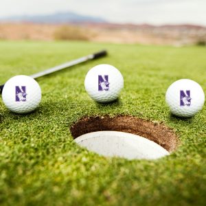 Northwestern University Wildcats Golf Ball Pack of 3 with N-Cat Design