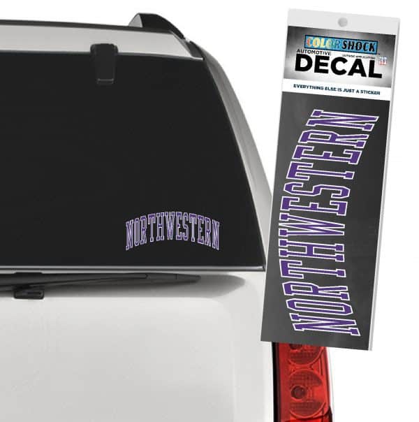 Northwestern University Wildcats Arched Northwestern Outside Application Decal