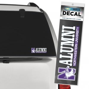 Northwestern University Wildcats N-Cat Alumni Bar Design Outside Application Decal-2