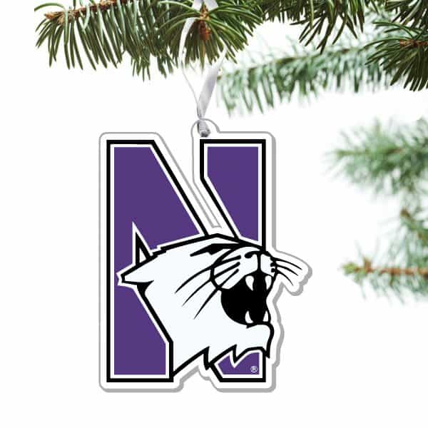 Northwestern University Wildcats Laser Cut Acrylic N-Cat Ornament-3