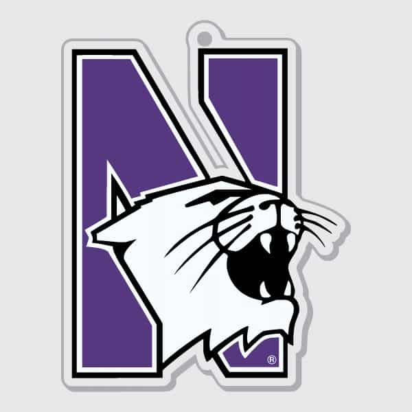 Northwestern University Wildcats Laser Cut Acrylic N-Cat Ornament-2