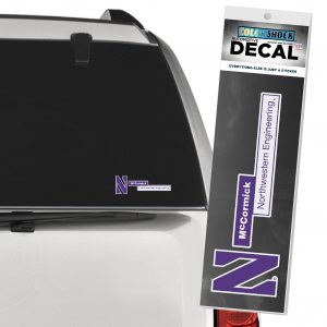 Northwestern University Wildcats McCormick School of Engineering Outside Application Decal-2