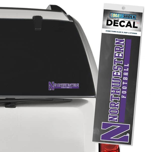 Northwestern University Wildcats Football Outside Application Decal