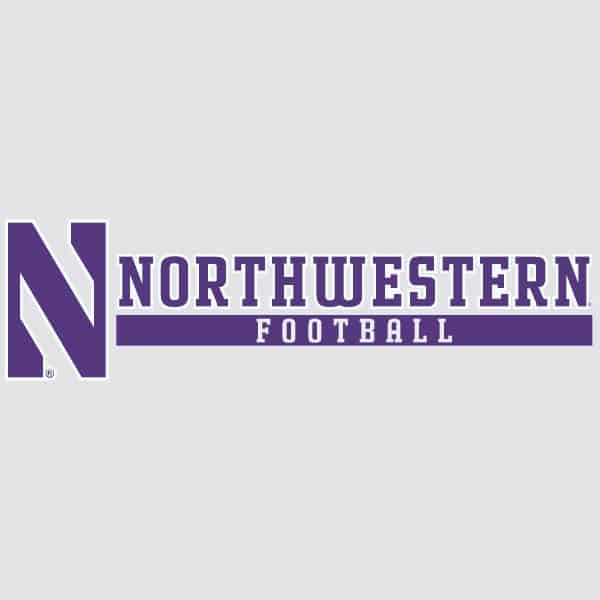 Northwestern University Wildcats Football Outside Application Decal-2