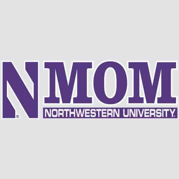Northwestern University Wildcats Mom Design Outside Application Decal-2