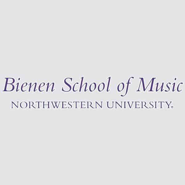 Northwestern University Wildcats Bienen School of Music Design Outside Application Decal-3