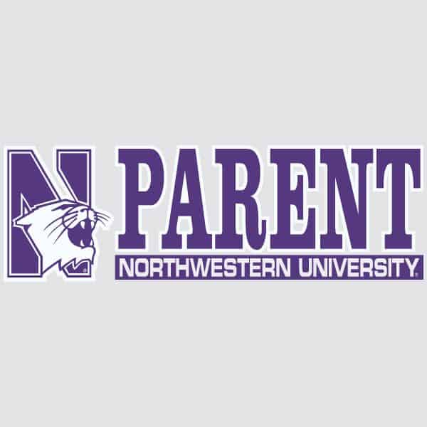 Northwestern University Wildcats N-Cat Parent Design Outside Application Decal