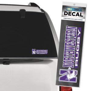 Northwestern University Wildcats Rugby Outside Application Decal-3