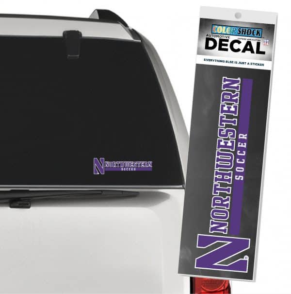 Northwestern University Wildcats Soccer Outside Application Decal-2