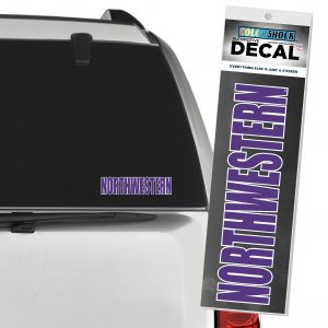 Northwestern University Wildcats Straight Northwestern Outside Application Decal-3