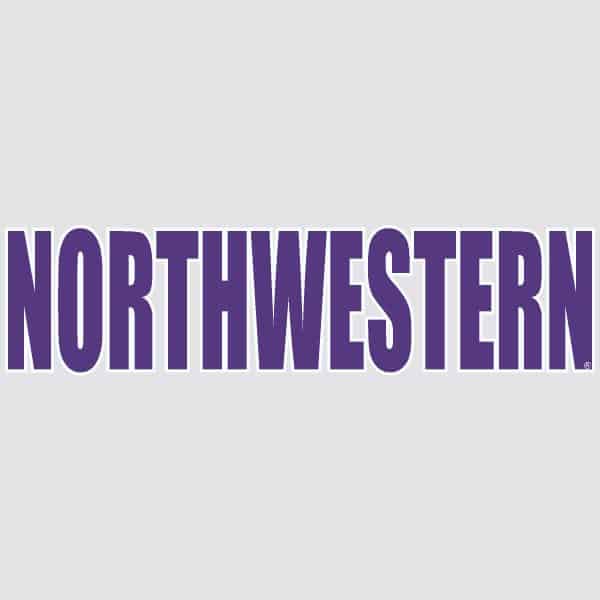 Northwestern University Wildcats Straight Northwestern Outside Application Decal-2