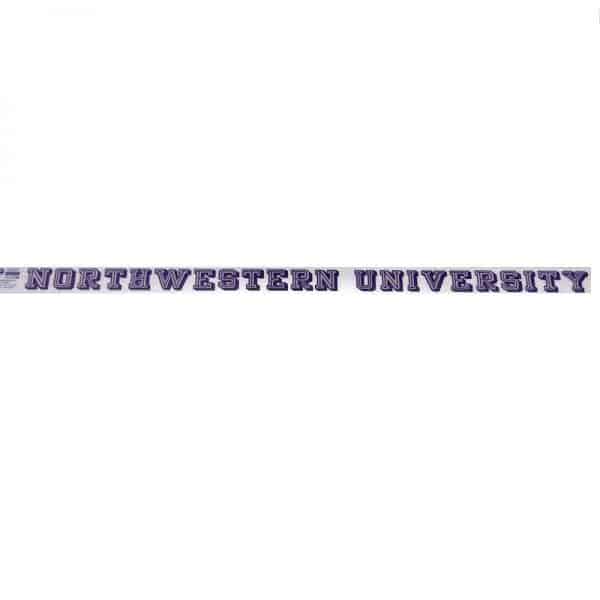 Northwestern University Wildcats Static Cling Inside Application Decal with Northwestern University Design 1"X24"