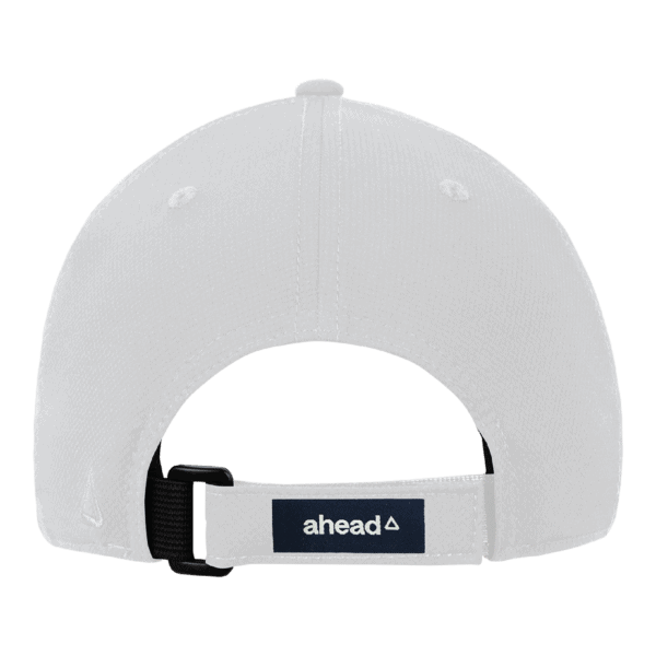 Northwestern University Wildcats Ahead Constructed Performance White Velcro Back Hat with Stylized N Design-2