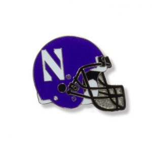 Northwestern University Wildcats Helmet Design Lapel Pin