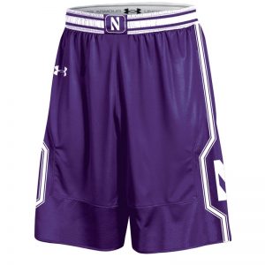 Northwestern University Wildcats Under Armour Purple Adult Replica Basketball Shorts