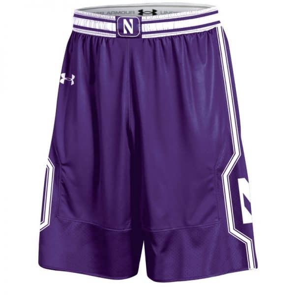Northwestern University Wildcats Under Armour Purple Adult Replica Basketball Shorts