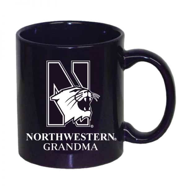 Northwestern University Wildcats 11 oz. Purple Ceramic Coffee Mug with Grandma Design
