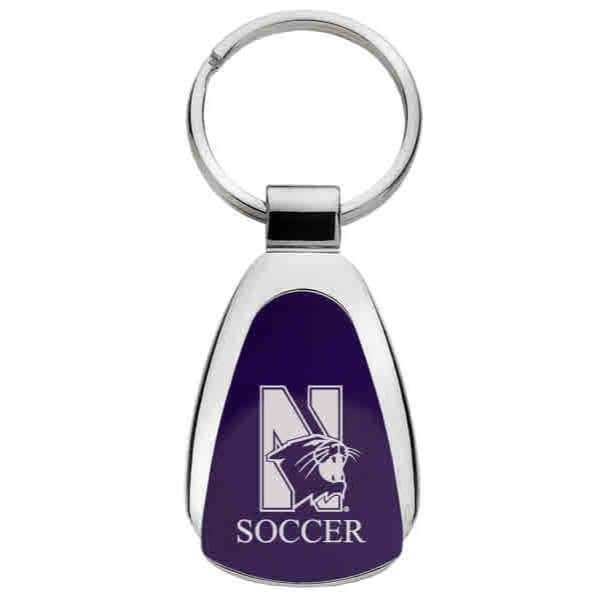 Northwestern Hockey Keychain