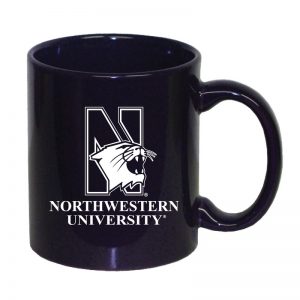 Northwestern University Wildcats 11 oz. Purple Ceramic Coffee Mug with Mascot Design