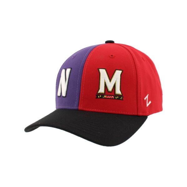 Northwestern University Wildcats House Divided Hat with Maryland Terrapins