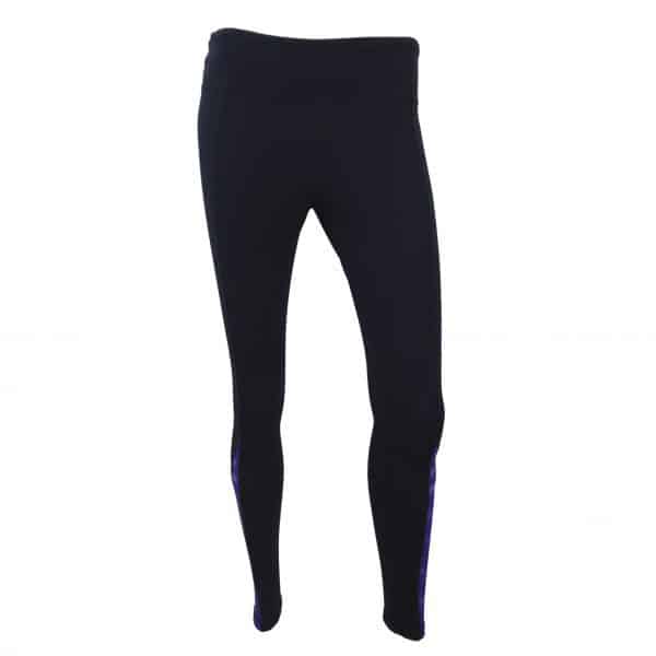 Northwestern University Wildcats Ladies Black Leggings with Purple Accent