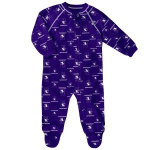 Northwestern University Wildcats All Over Print Infant Footie Pajama