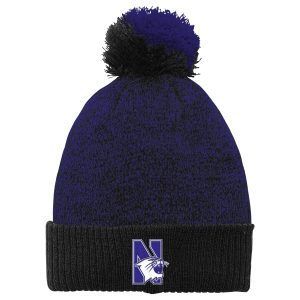 Northwestern University Wildcats Knit Cap with Pom
