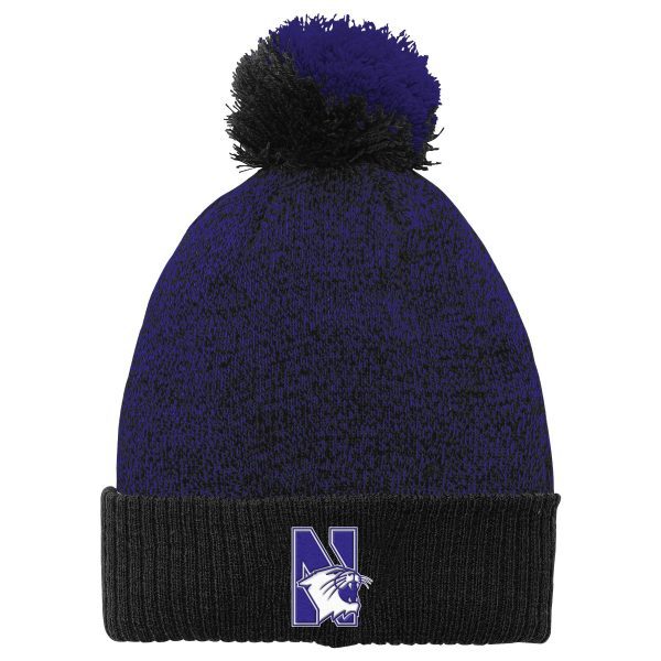 Northwestern University Wildcats Knit Cap with Pom