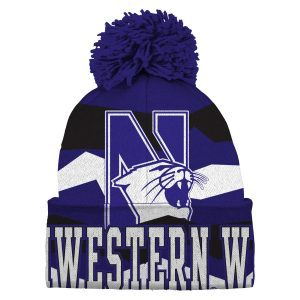 Northwestern University Wildcats Knit Cap with Pom