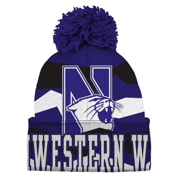 Northwestern University Wildcats Knit Cap with Pom