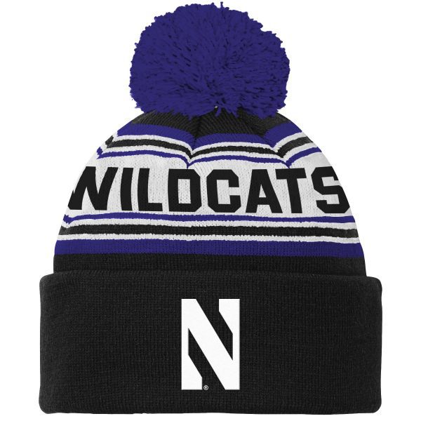 Northwestern University Wildcats Knit Cap with Pom