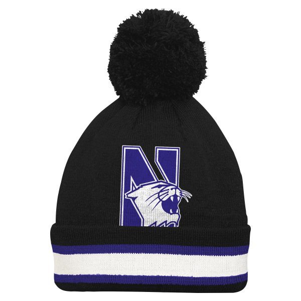 Northwestern University Wildcats Knit Cap with Pom