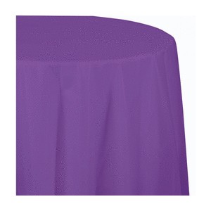 Northwestern University Wildcats Purple Plastic Round Table Cover