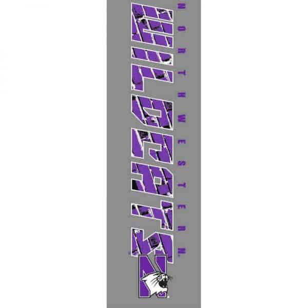 Northwestern University Wildcats Adult Light Weight Pants with Elastic Cuffed Bottom - Image 2