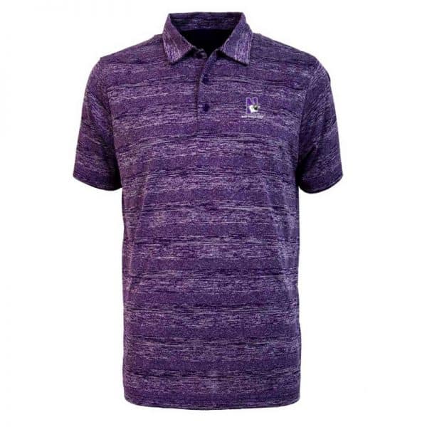Northwestern University Wildcats Antigua Men's Polo Shirt Formation Purple