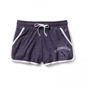 Northwestern University Wildcats Ladies League Purple Triblend Short