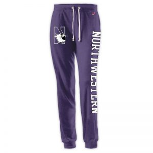 Northwestern Wildcats Ladies League Purple Heather Triblend Jogger Pants