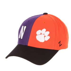 Northwestern University Wildcats House Divided Hat with Clemson Tigers