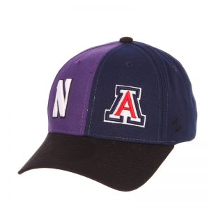 Northwestern University Wildcats House Divided Hat with Arizona Wildcats